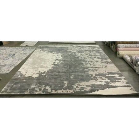 Safavieh 8 x 10 ft. Tibetan Hand Loomed Rectangle Area Rug Silver & Ivory TIB519A-8